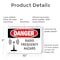 Signmission Radiation & Laser Sign, 7 in H x 10 in W, Plastic, Rectangle OS-2PACK-DS-P-710-L-1686 - alternate 3